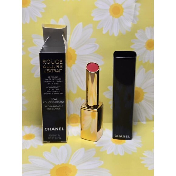 CHANEL ROUGE ALLURE L’EXTRAIT High-Intensity Lip Colour 854 ROUGE PUISSANT - Picture 1 of 6